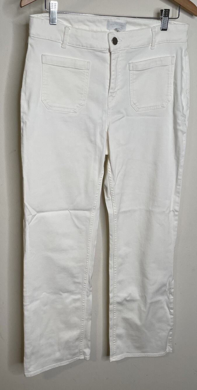 The White Company Organic Cotton Front Pocket Jeans UK14 US10 NWT Straight Leg